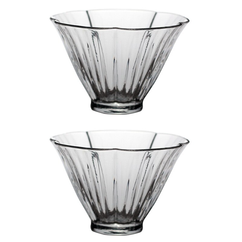 Japanse Kristallen Glas Thee Kopje Hibiscus Cup Kung Fu Accessoires Groene Puer Theekopjes Chinese Thee Kom Proeverij Cup Theewaar: 2pcs