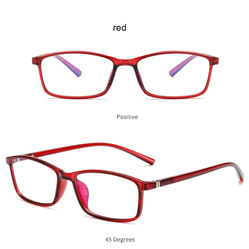 Gafas fotocromáticas de bloqueo de luz azul para uso en ordenador, filtro UV antitensión TR90, montura ligera para gafas de exterior: Photochromic red
