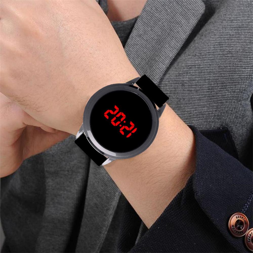 Montre-bracelet numérique LED pour hommes, Simple, à la , avec écran tactile électronique, d'anniversaire, de saint-valentin