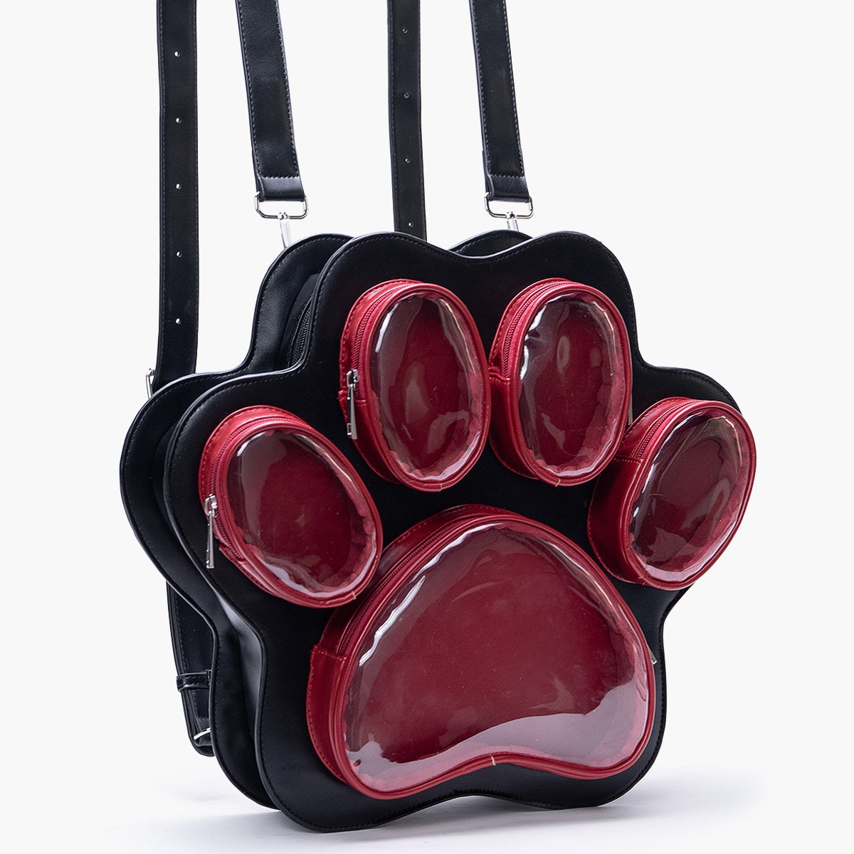 Fashionable Large Capacity Crossbody Backpack Y2K Itabag Multi-pain Layer Cat Paw Japanese Cute Girl Ulzzang Ita Bag
