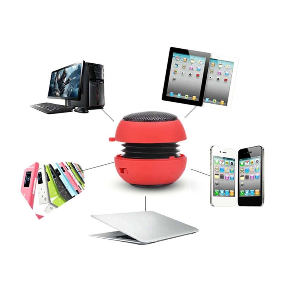 1pc Mini Portable Hamburger Speaker Amplifier 3.5mm Jack Bluetooth Sound Box Loudspeaker Music Player For Laptop Phone PC