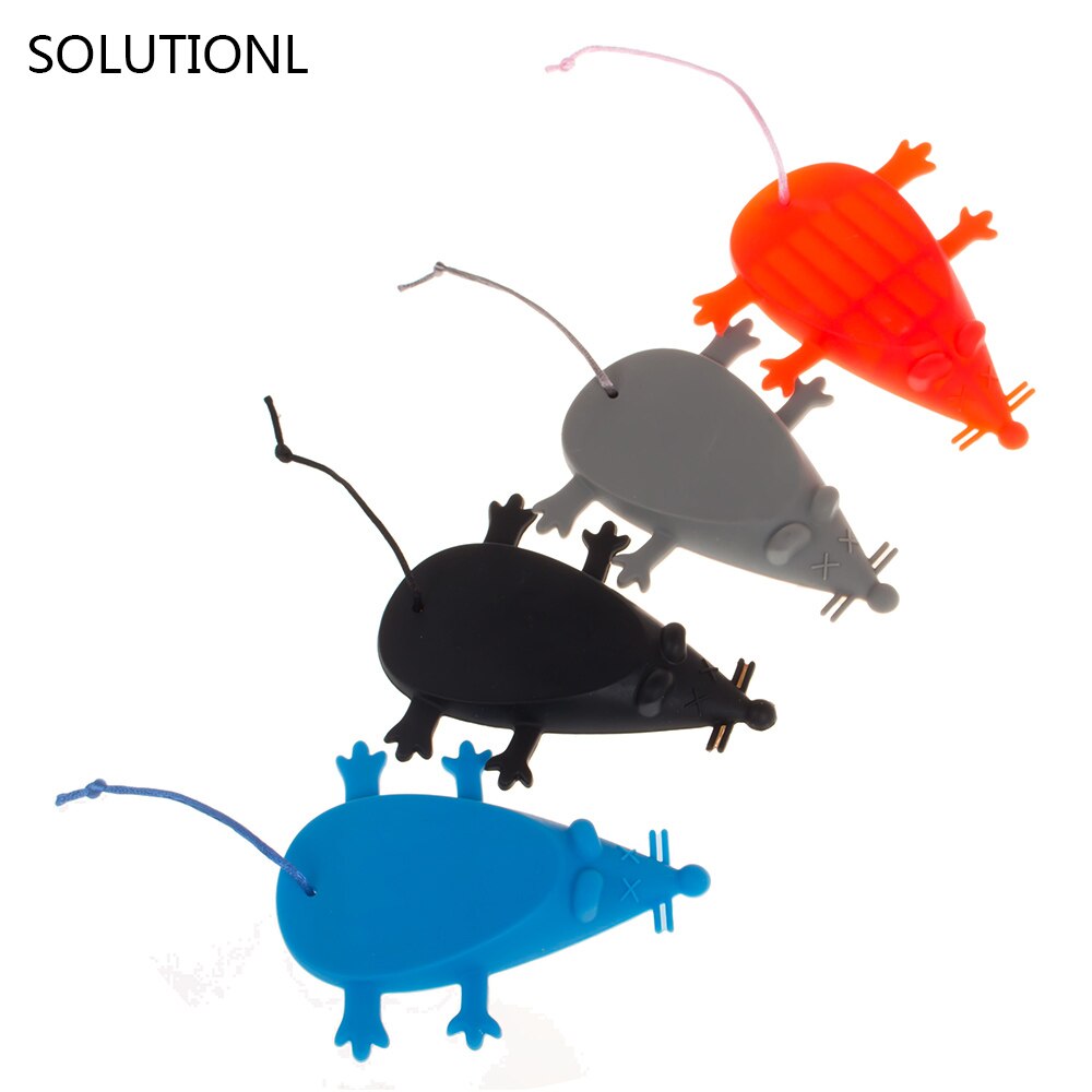 Doors safe products Silicone Rubber Mouse Door Stop Wedge - 4 COLOURS Novelty Christmas Birthday Cabinet Catches