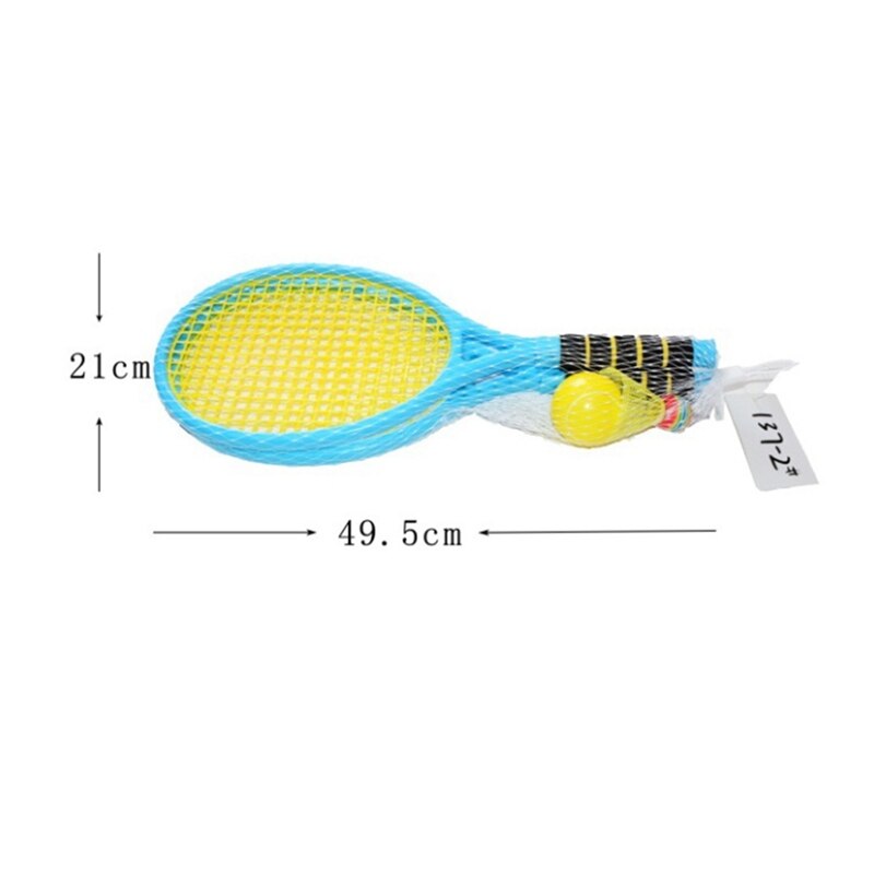 Yn-badmintonset för barn med 2x racketar boll junior tennisracket spela spel barn leksaker