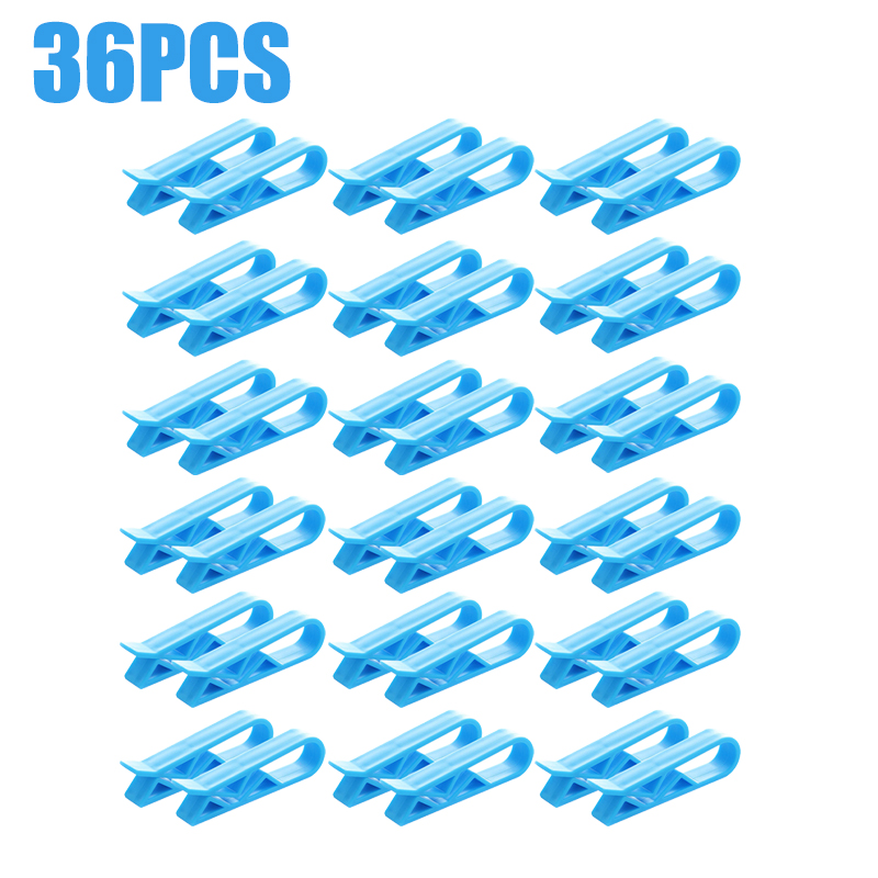 36/2pcs Garbage Bin Fixed Clip Waste Basket Rubbish Bag Anti-Slip Holder Clamp Snack Bag Sealing Clips Kitchen Storage Organizer