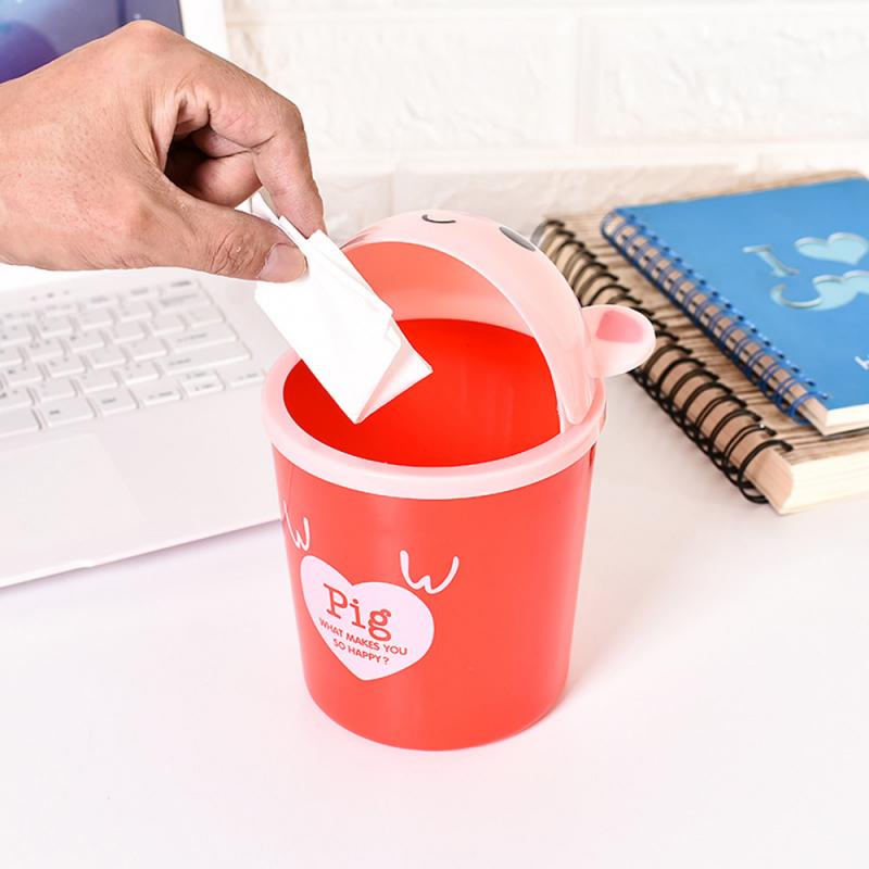 1pc Multifunction Waste Bin Desktop Trash Bin Trash Can Storage Bucket Car Toilet Waste Storage Box Organizer Trash Can