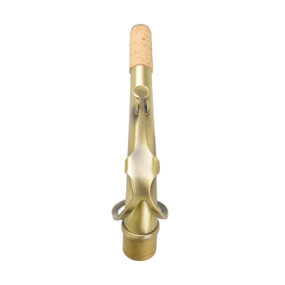 B65 sax böjhalsar för altsaxofon antik mässing tillverkat värmeisolerande material 24.5mm munstycken med läderkudde