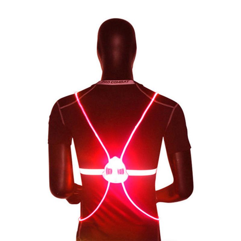 360 High Visibility Night Outdoor Reflective Vest Flash LED Driving Night Driving Cycling Outdoor Light Up Cycling Safety Vest: 1
