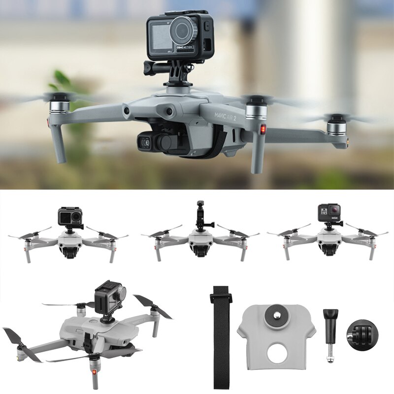 Mavic Air 2 Sport Camera Houder Vullen Licht Stand Uitbreiding Mount Bracket Kit Voor Gopro Osmo Action Camera Drone Accessoires