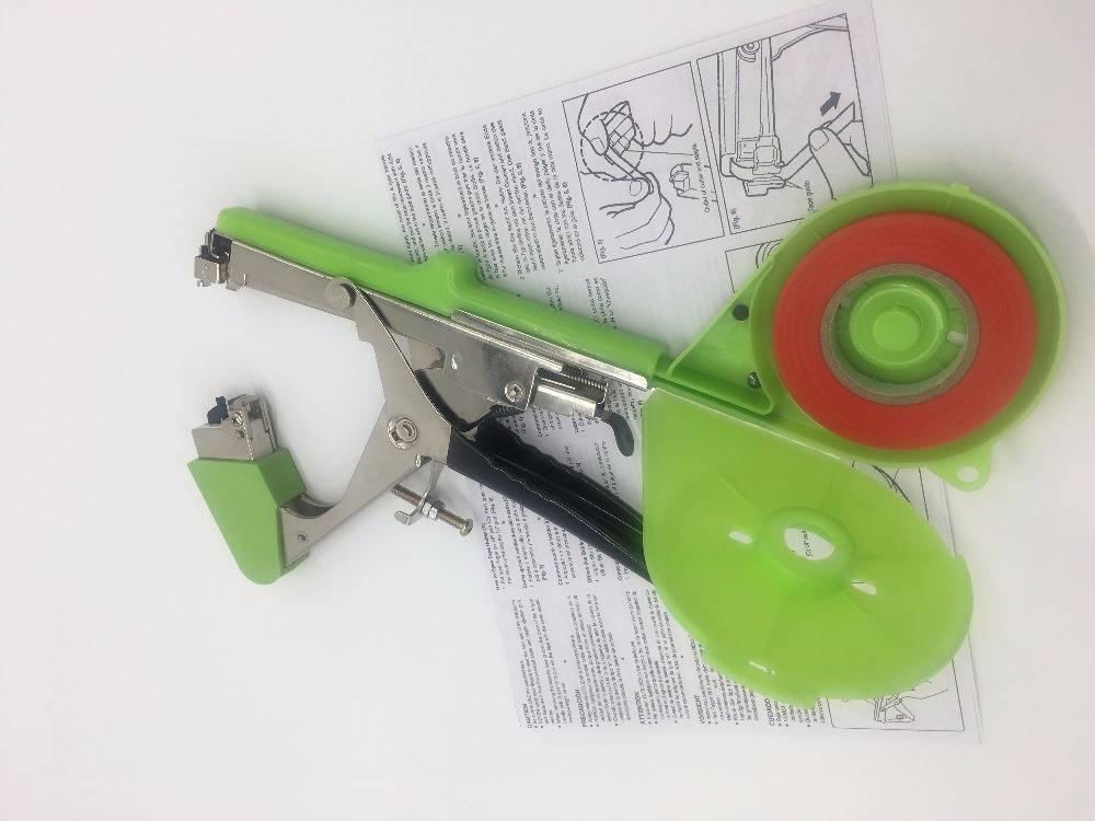 style Plant Branch Hand Tying Staples +Tapener +TapesBinding Machine Flower Vegetable Garden Garden Tools 1set