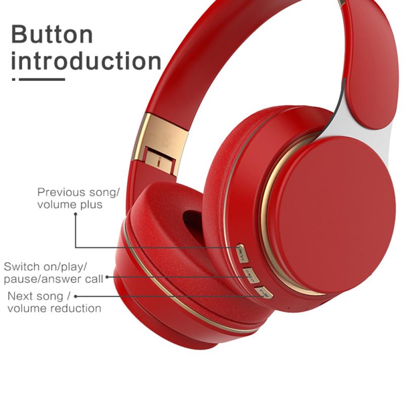 3 Colors Wireless Headphones Bluetooth Headset Stereo Headphone Gaming Earphones With Microphone For Mobile Phone Laptop Tablet