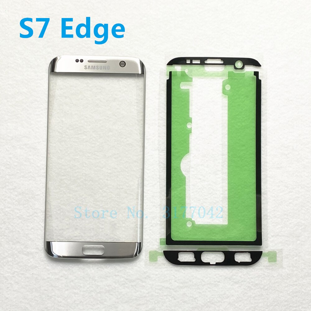 Touch Screen Panel Replacement For Samsung Galaxy S7 G930 G930F S7 Edge G935 G935F Front Glass Outer Lens Cover + Sticker