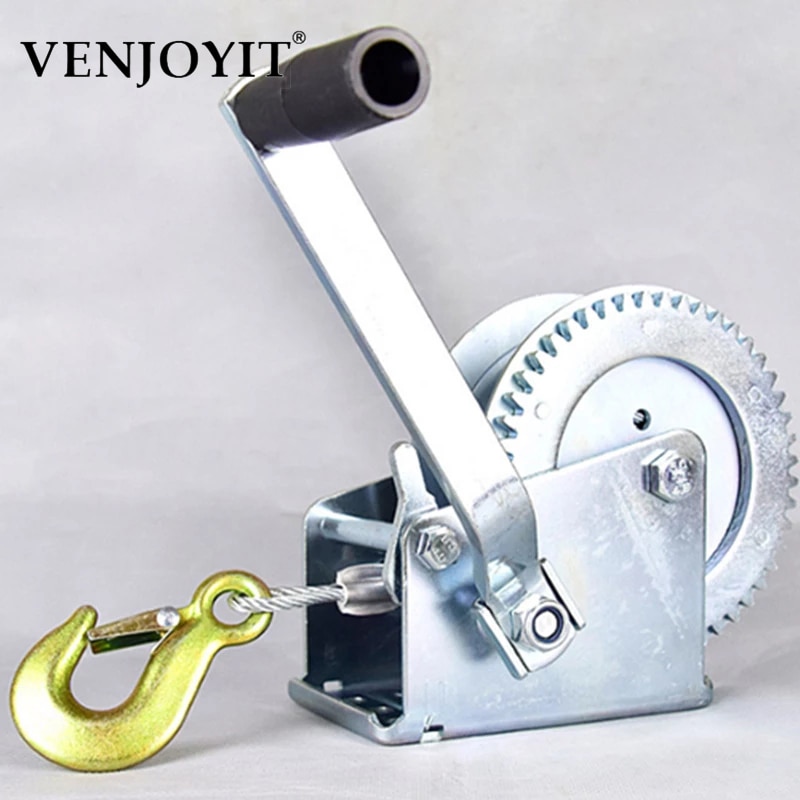 2000lbs-3000LBSx8/15/30m Boat truck auto self-locking hand manual Galvanized steel winch hand tool lifting sling