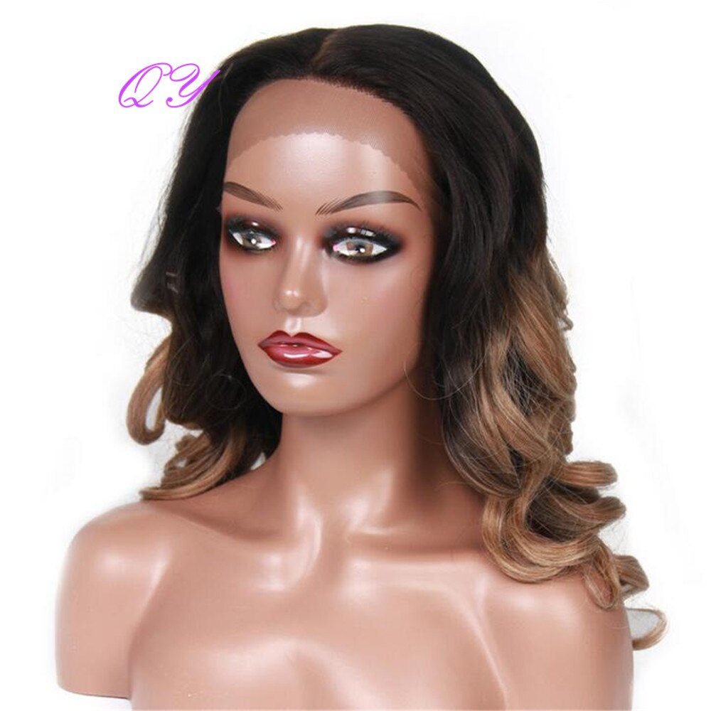 Synthetic Lace Women Wigs Long Natural Brown Ombre Linen for Women's Hair Wigs Hairstyle Daily Wear Woman Wig: 12