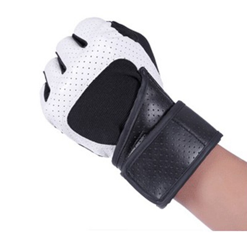 ¡Oferta! Guantes antideslizantes transpirables de medio dedo para hombre y mujer, equipo de pesas para levantamiento de pesas, equipo deportivo largo