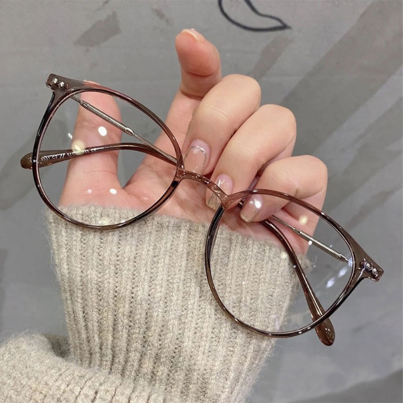 Vintage Computer Glasses Frame Women Men Anti Blue Light Round Eyewear Blocking Glasses Round Optical Spectacle Eyeglass
