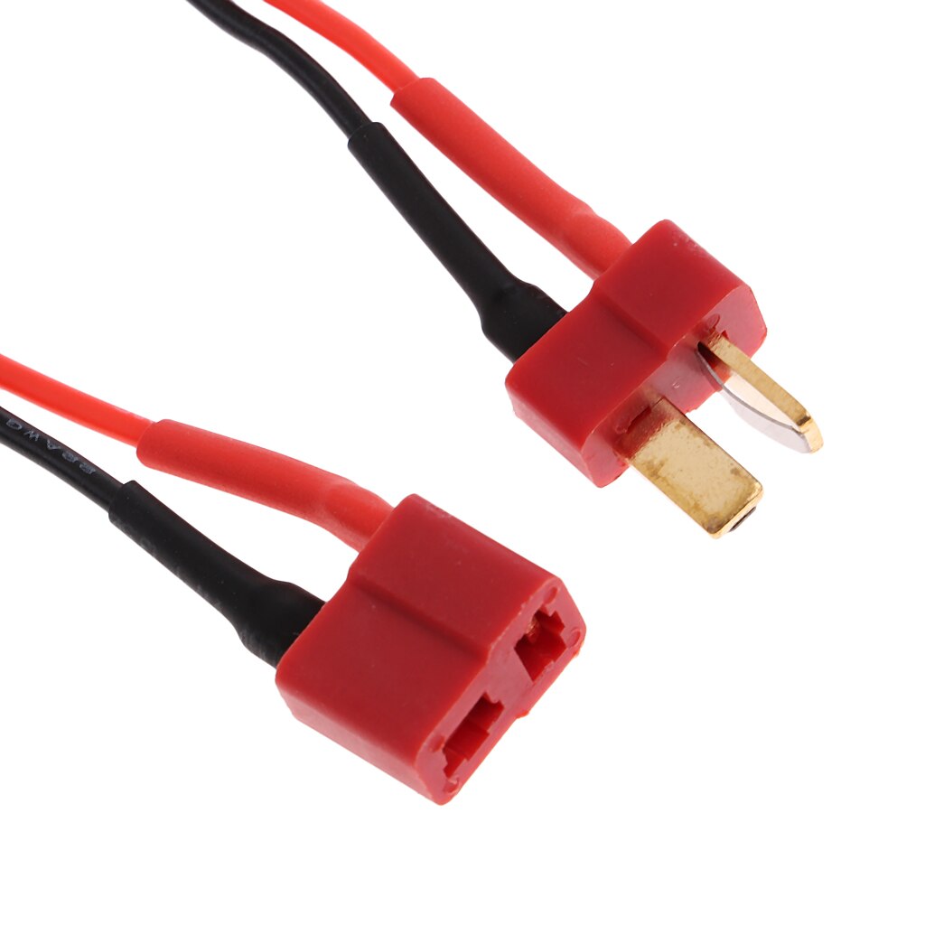 1 paio di adattatori per cavo caricabatterie RC Lipo, Deans T Plug to JST, Set maschio e femmina, cavo in Silicone 14AWG