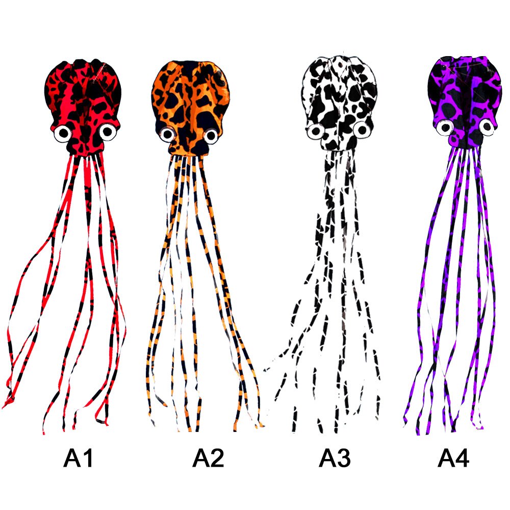 Frameloze Octopus Vlieger Lange Staart Flyer Strand Vliegers Met Kleurrijke Lint 30M Kite Board String Outdoor Sport speelgoed