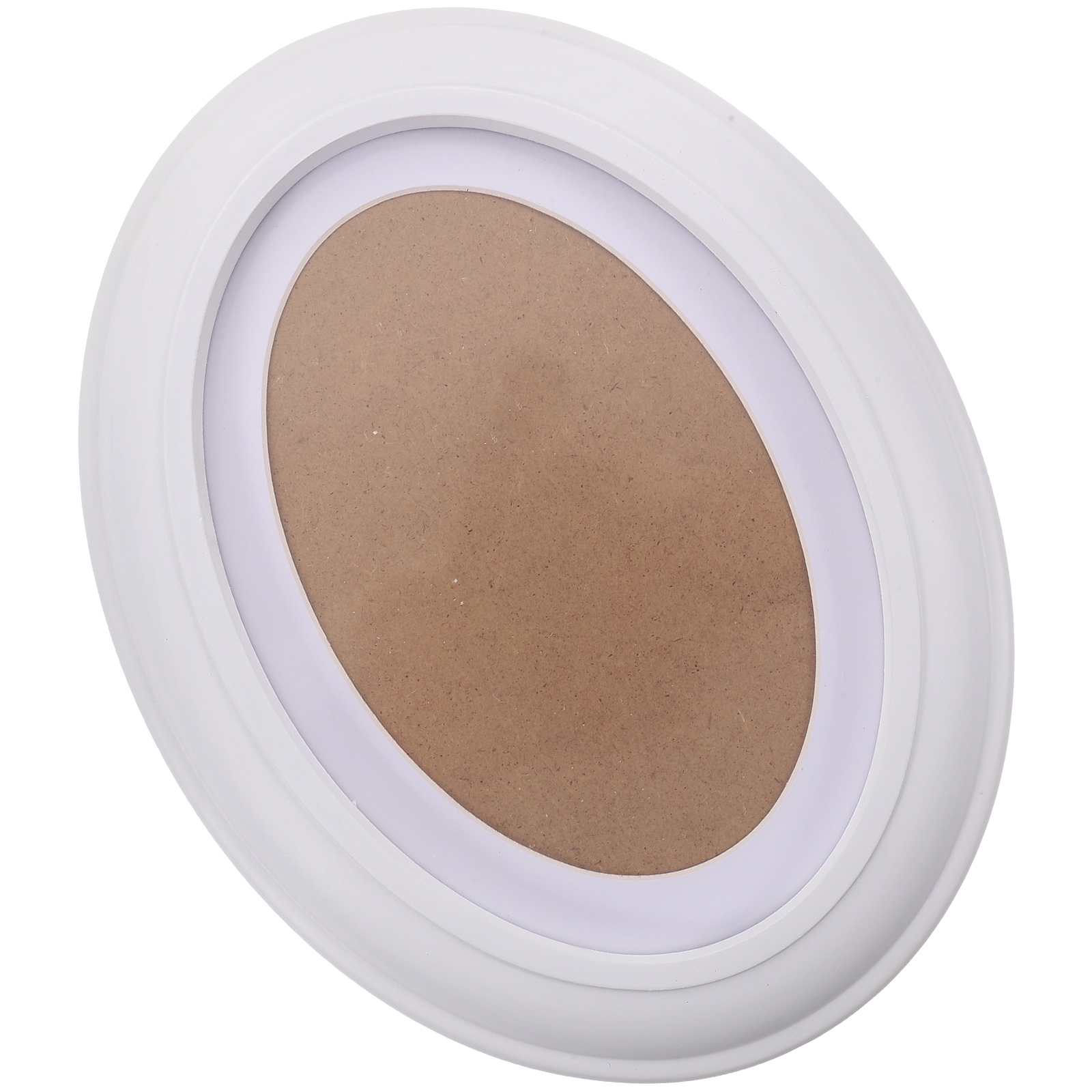 7 oval wooden picture frame Inch Oval Wooden Photo Frame White Wall Hanging Picture Frame for Living Room Bed Room- Send