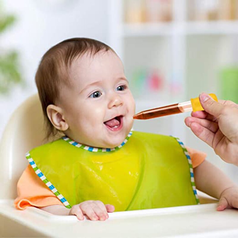 5 Pack Liquid Droppers Silicone 5ml Clear Liquid Dropper with Bulb Tip For Kids Candy Mold Gelatin Maker