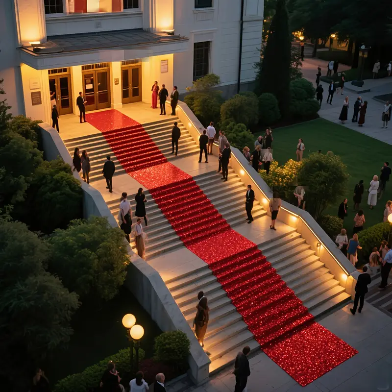 Red Carpet, Suitable for Various Occasions, Stage Carpets, Celebration Ceremonies, Luxury Wedding Carpets, Christmas Carpets