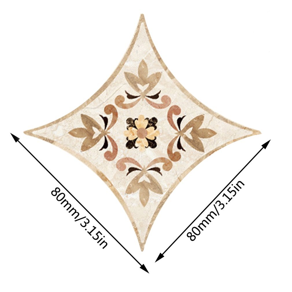 Tile Stickers Self Adhesive Diagonal Sticker Tile Floor Wall Stickers Tile Sticker Bathroom Tiles 3D Decals Home Decor: 5