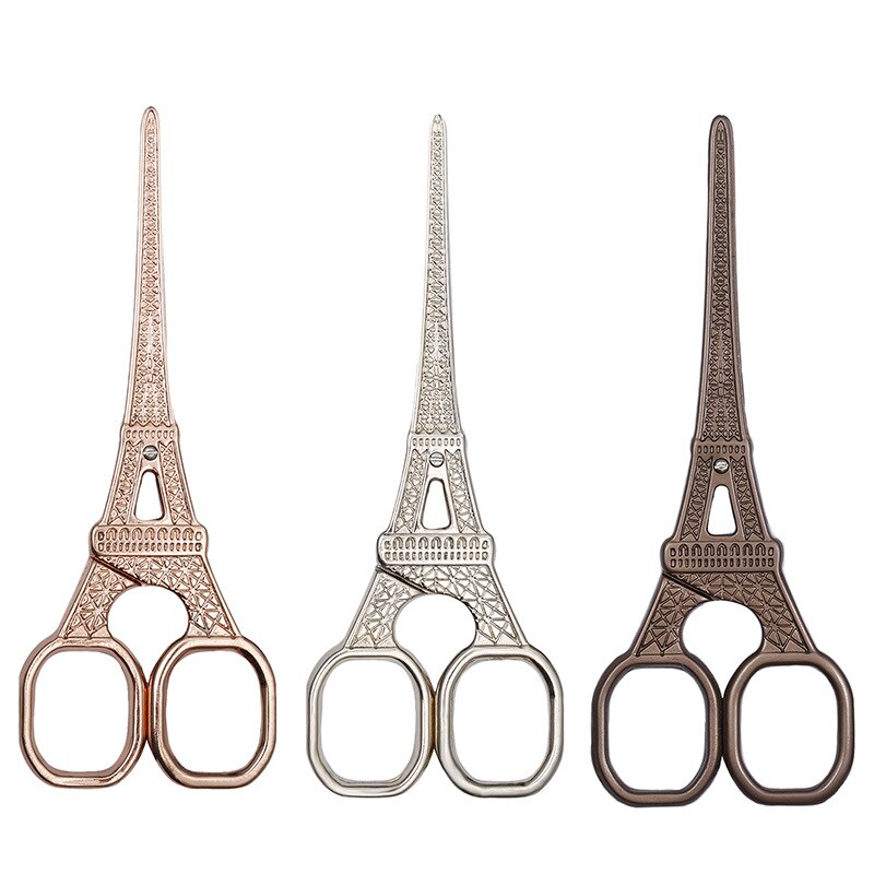 Ciseaux Vintage tour Eiffel en acier inoxydable 14cm, ciseaux à coudre Vintage Antique pour la couture et la couture