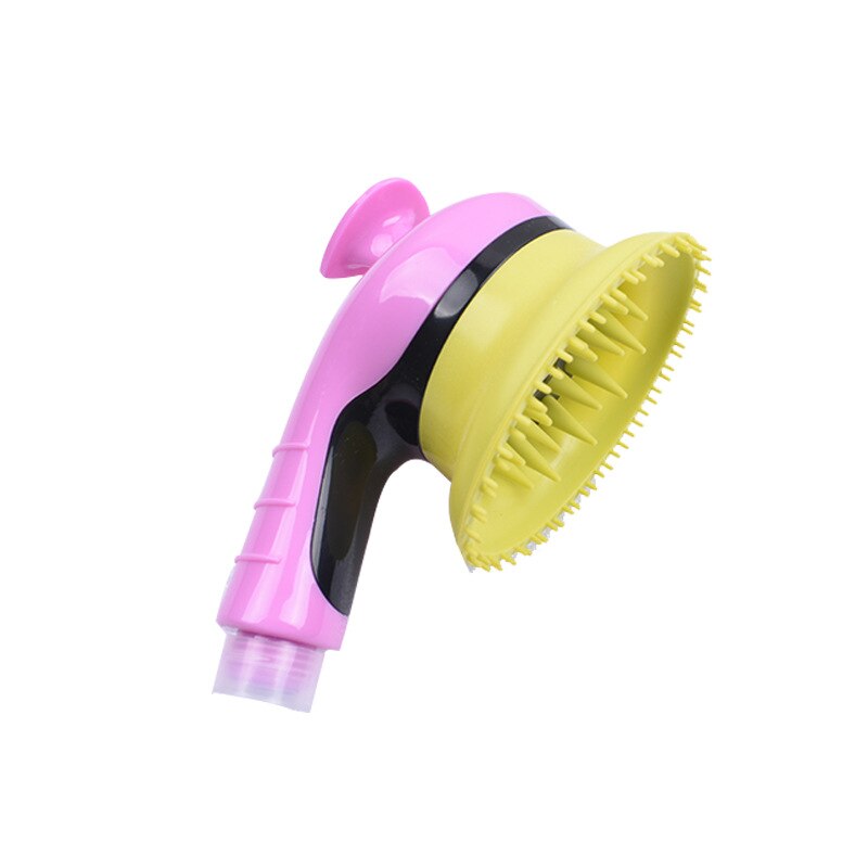 Pommeau de douche pour animaux de compagnie, brosse de bain pour chiens et chats, peigne de douche, accessoires de lavage pour animaux de compagnie, Massage d&#39;arrosage, toilettage: Rose red