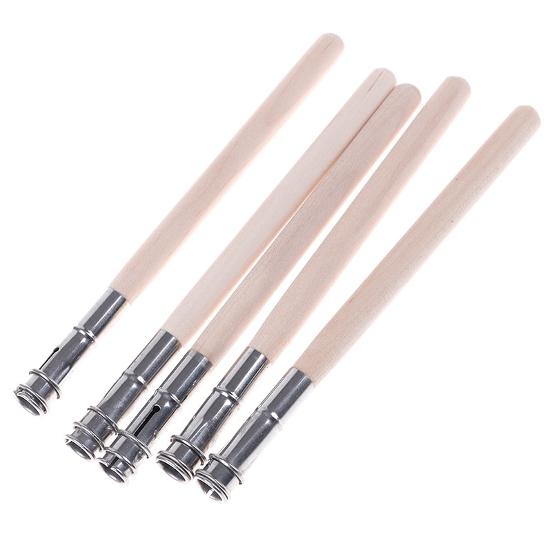 Extensor de lápiz ajustable, alargador de madera, herramienta de dibujo y pintura, 5 uds.