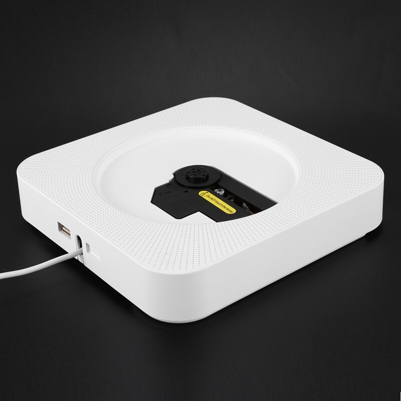 Portable CD Player with Bluetooth Wall Mountable CD Music Player Home o Boombox with Remote Control FM Radio Usb EU Plug