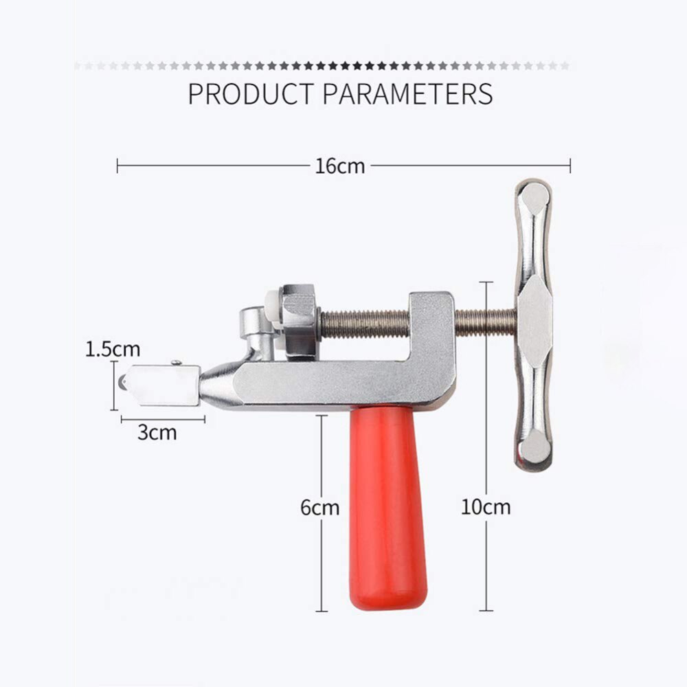 Easy Glide Glass Tile Cutter 2-in-1Professional Cutter Thick Glass Cutter Cutting Tool With Handle