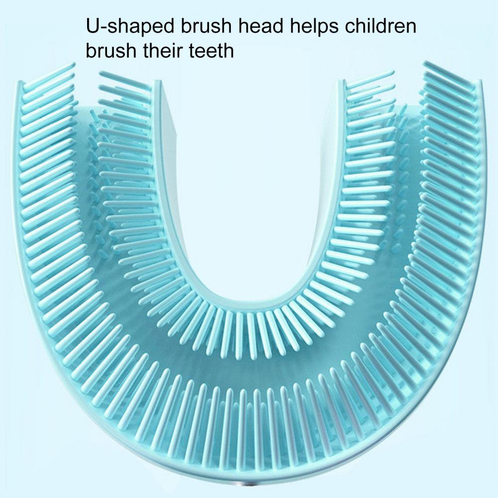 1 Set Elektrische Tandenborstel Cartoon Vorm 360 Graden Reinigen 3 Modi Kids Automatische Ultrasone Tandenborstel Voor Peuter