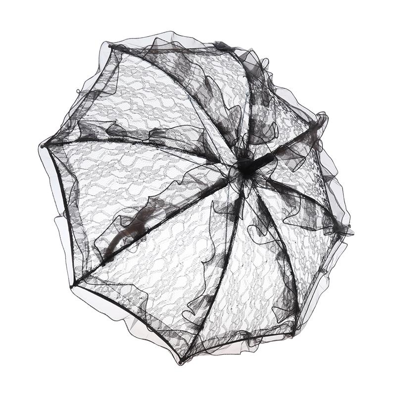Westerse Stijl Bruid Paraplu Kant Parasol Fleur Parasol Decoratie Wit Rood Bruiloft Bruid Paraplu Voor Bridal Wedding