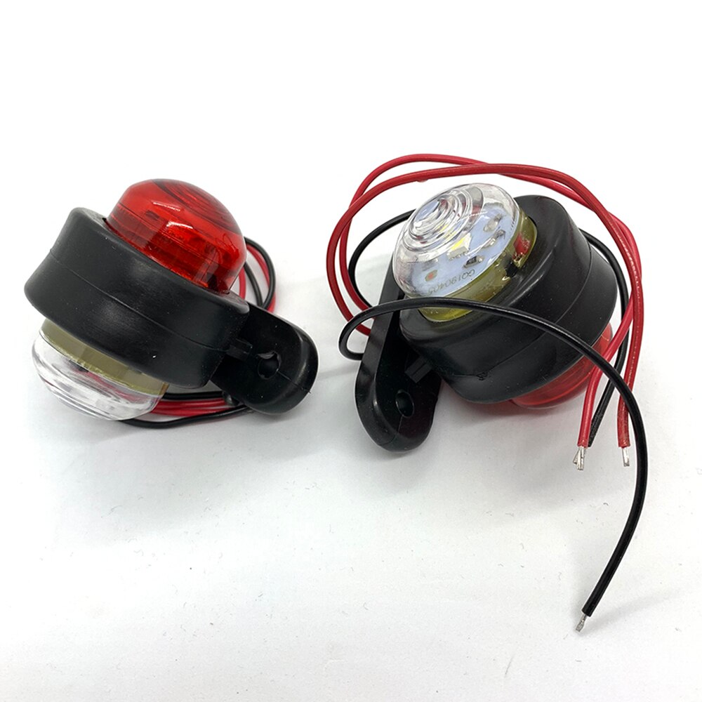 2 stk 10v-30v led markeringslys lastebiler led side vanntett slitesterk lett lastebil bil markeringslys pickup signallys varsellys