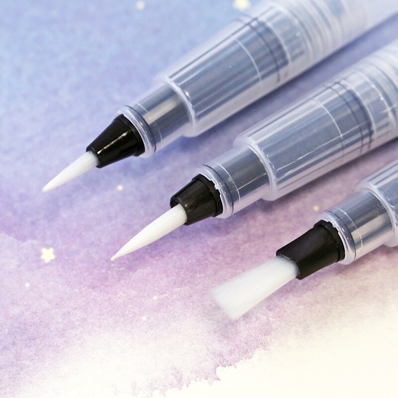 1/3/6 pelices recarregáveis pincel de tinta água cor escova de tinta macia aquarela caneta para pintura calígrafo arte suprimentos desenho