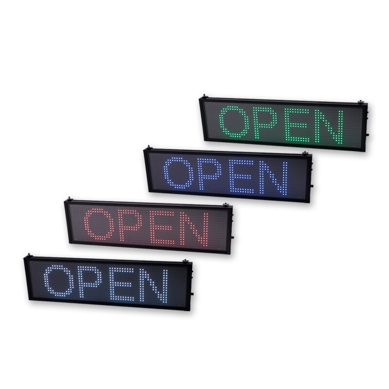 34CM WIFI programmable full color RGB LED moving sign USB charge global langauge digital light box P5 mini LED display