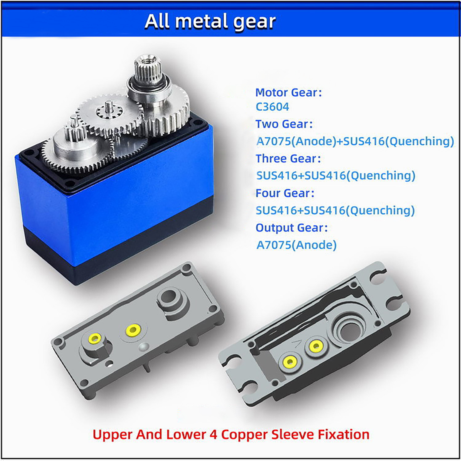 SPT 25KG 35KG Par grande 180 ° Servo Digital de engranaje de Metal, Motor impermeable, brazo 25T para coche trepador de control remoto SCX10 TRX4, pieza de Robot de deriva
