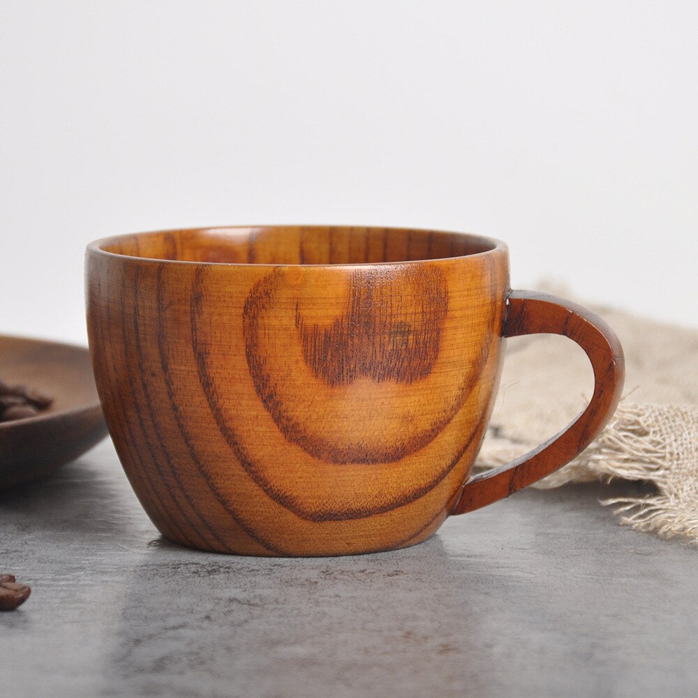 Japanese Hand made Original Cup Log Color Handmade Natural Wood Coffee Tea Beer Juice Souvenir Handmade Milk Mug