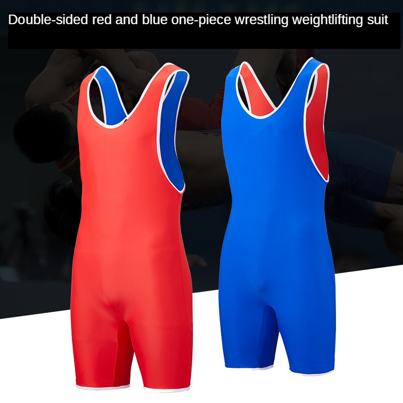 Weight Lifting Suit Training Competition Wrestling Suit Weight Lifting Suit Men Heavy Lifting Suit Wrestling Wardrobe Coverall: 120cm / two-sided style