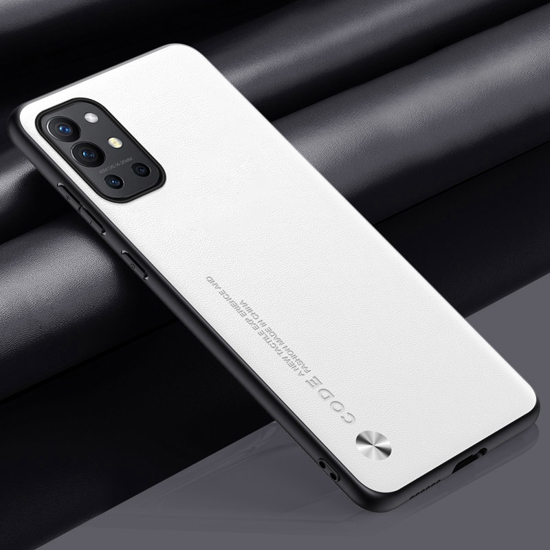 Luxuriöse pu-lederhülle für oneplus 9 pro 9r , silikon-schutzhülle für oneplus 9 r 9 pro, oneplus 9 pro hülle: Leinwand / Weiß