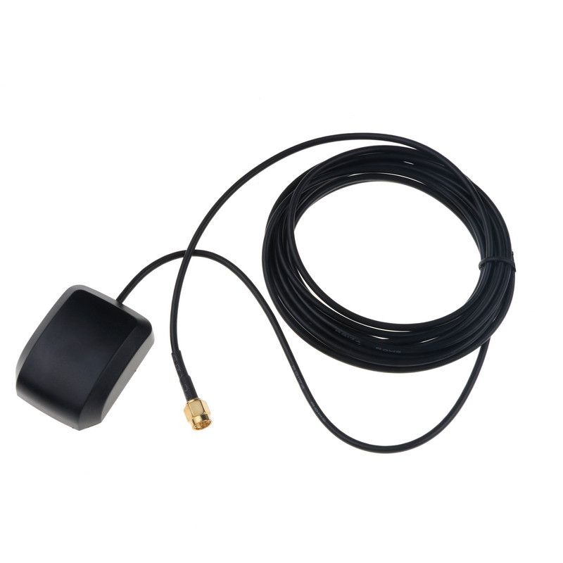 5V Ricevitore GPS per auto SMA Conector nero 3M cavo antenna GPS auto auto antenna adattatore per DVD di Navigazione macchina Fotografica di Visione notturna