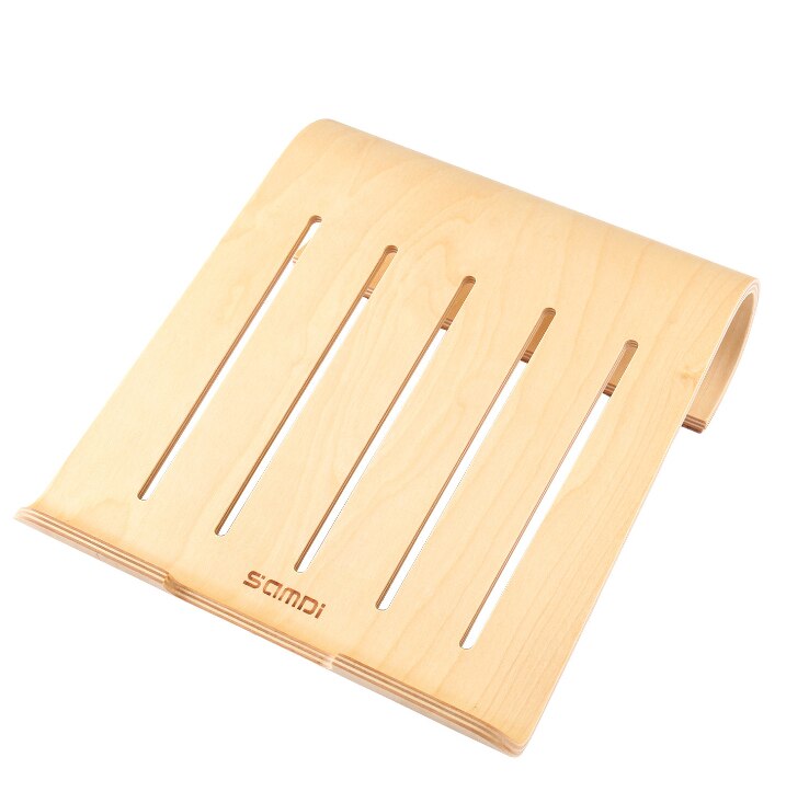 SaMDi Universal Wooden Wood Cool Plate Pad Support Dock Holder Stands Desktop Computer for IPad 1 2 3 4 and Laptop