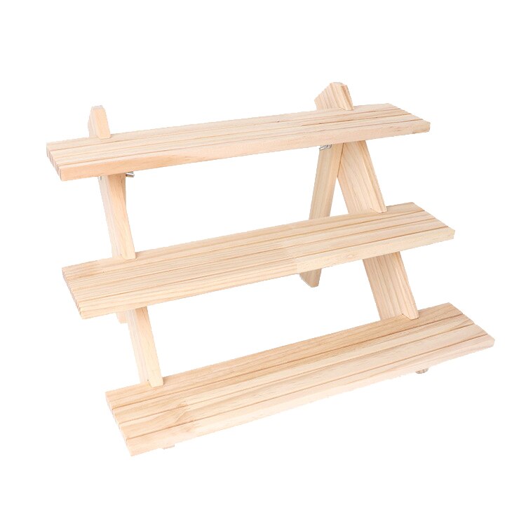 Log Ring Display Rack Multi-Layer Earring Earring Display Rack Jewelry Rack Detachable Earring Card Jewelry Rack: 3 layers