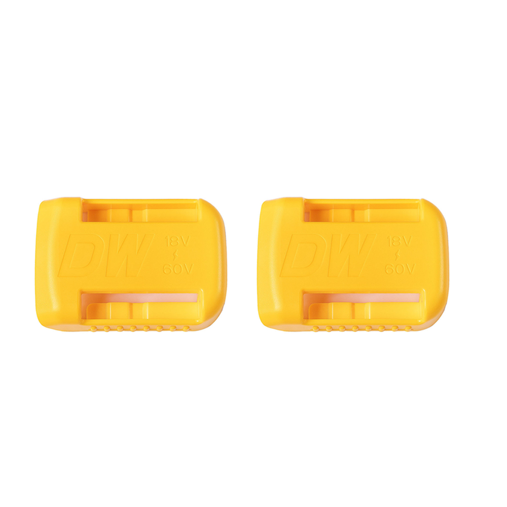 1/2/3pcs for Dewalt 18V 20V 60V Battery Holder Wall Storage Mounts Stander Mount Display Hanger Dock Battery Belt Buckle Yellow: 2  pcs yellow