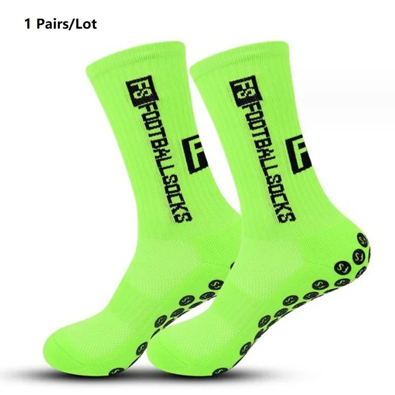 1/20 paires anti-dérapant chaussettes de Football hommes femmes anti-dérapant Football basket-ball Tennis Sport chaussettes poignée cyclisme équitation chaussettes 38-46 2025