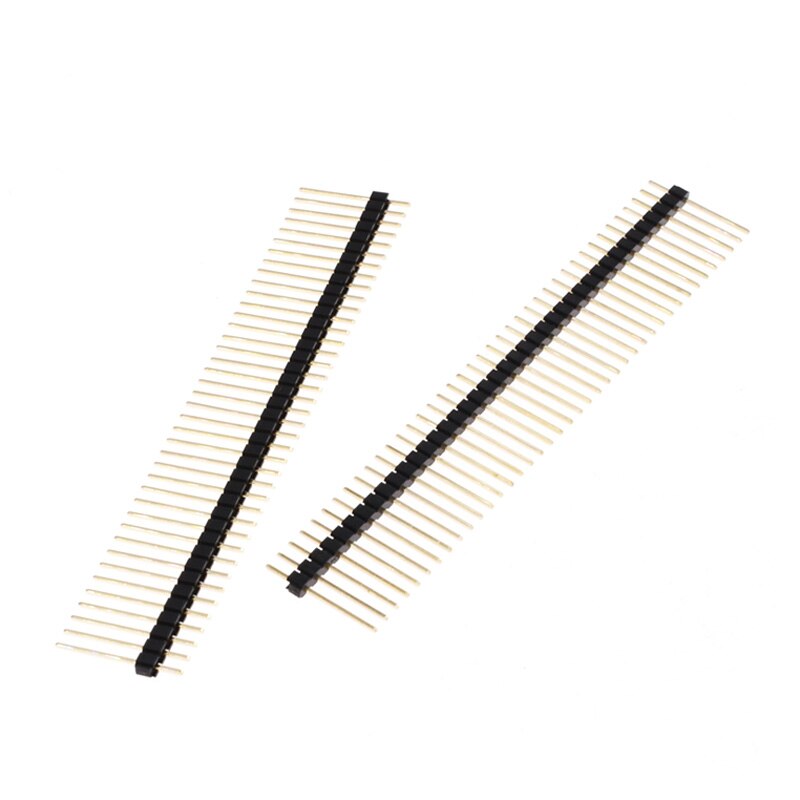 10PCS/Lot 2mm 40 Pin Male Single Row Pin Header Strip 1*40P 2.0mm11-20mm male pin header copper connector: 14MM 2.0