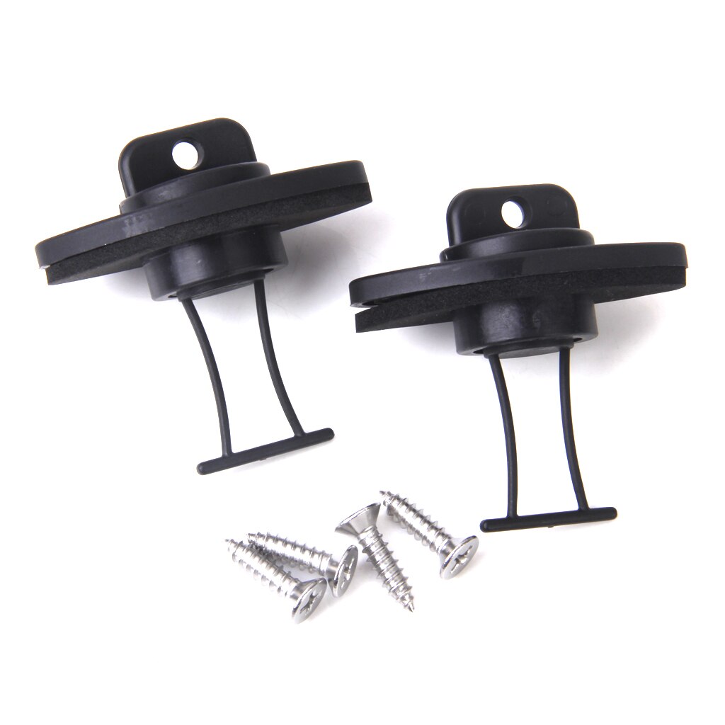 2 Set Universal Canoe Kayak Boat Dinghy Thread Drain Plugs Bungs W/ 4 Screws