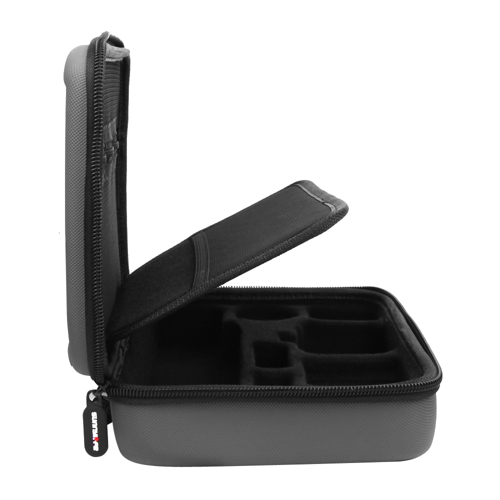 Draagbare PU waterdichte doos draagtas voor DJI OSMO ACTIE Camera storage case met mesh ruimte rits bag travel accessoires