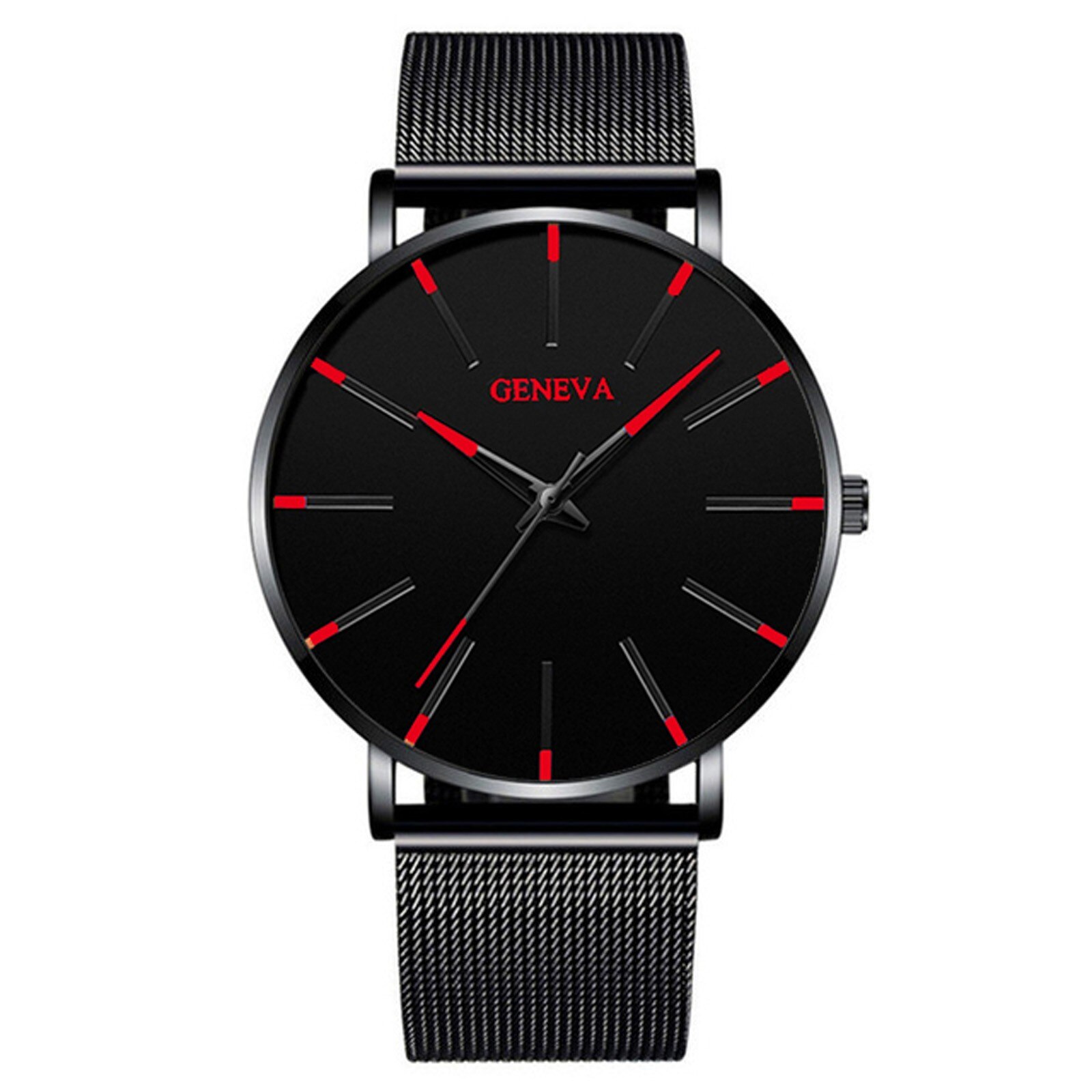 Minimalist Men's Ultra Thin Watches Simple Men Business Stainless Steel Mesh Belt Quartz Watch Masculino: G