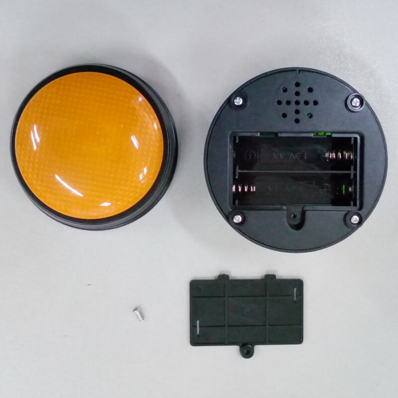 Darmowa wysyłka plastikowe zabawki edukacyjne brzęczyki światła i dźwięki przycisk gra rodzinna kartkówka brzęczyk zabawka 1pc