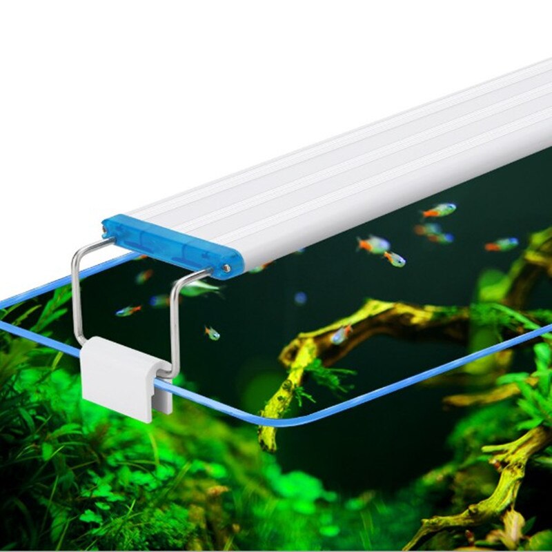 110-240V aquarium ultra-thin aquarium light blue and white light lighting aquatic landscaping lamp fish tank LED lamp